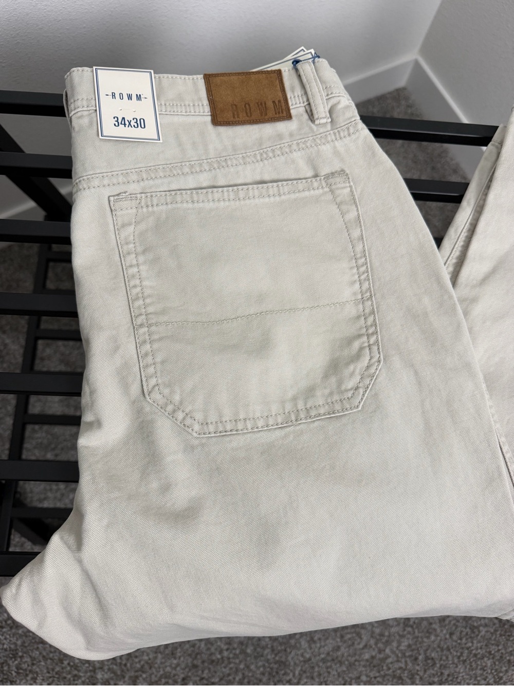 Men's Light tan cotton pants - 34x30